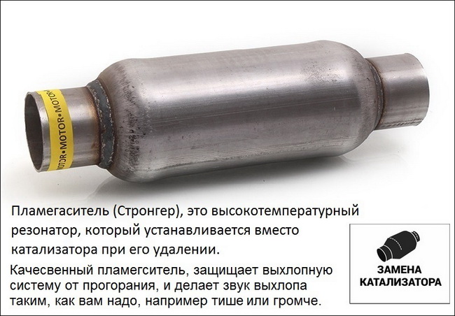 Замена катализатора на пламегаситель - ЦЕНА